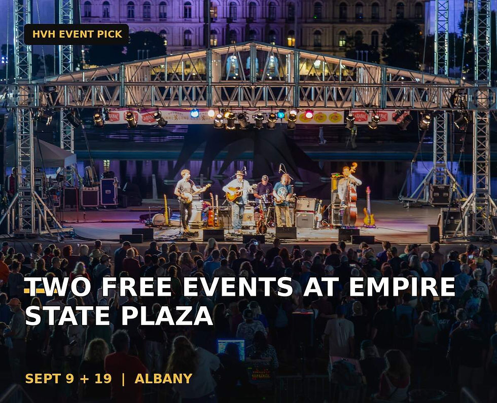 Two Free Events at Empire State Plaza event flyer