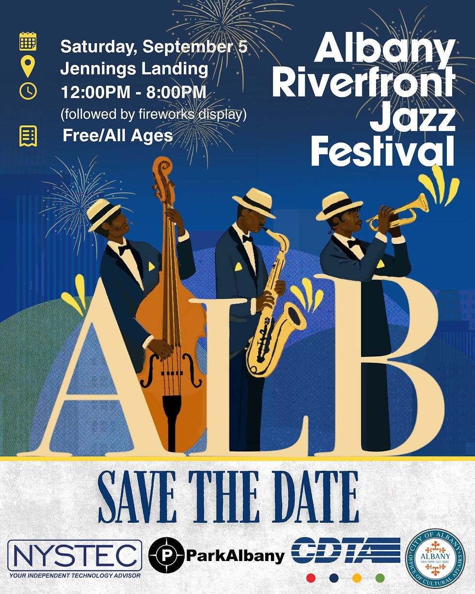 Albany Riverfront Jazz Festival 2026 event flyer