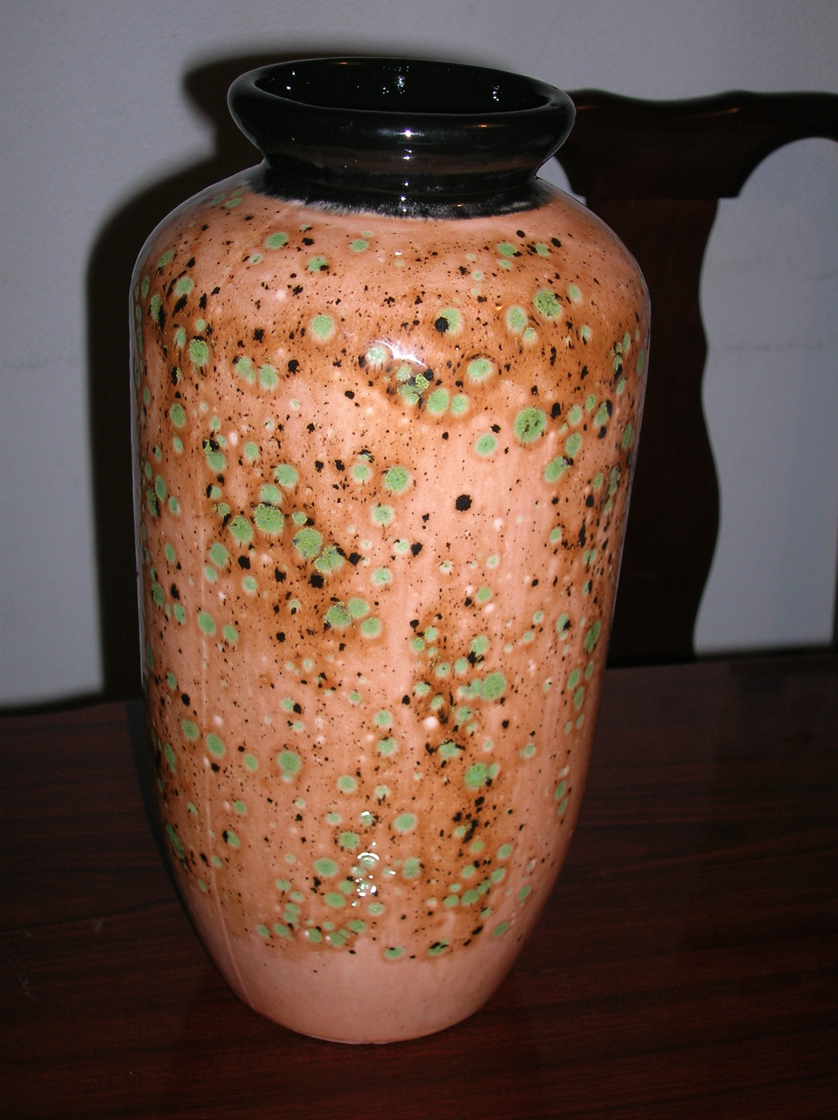 Vase painted with Duncan CR 906 Peppered Raspberry
