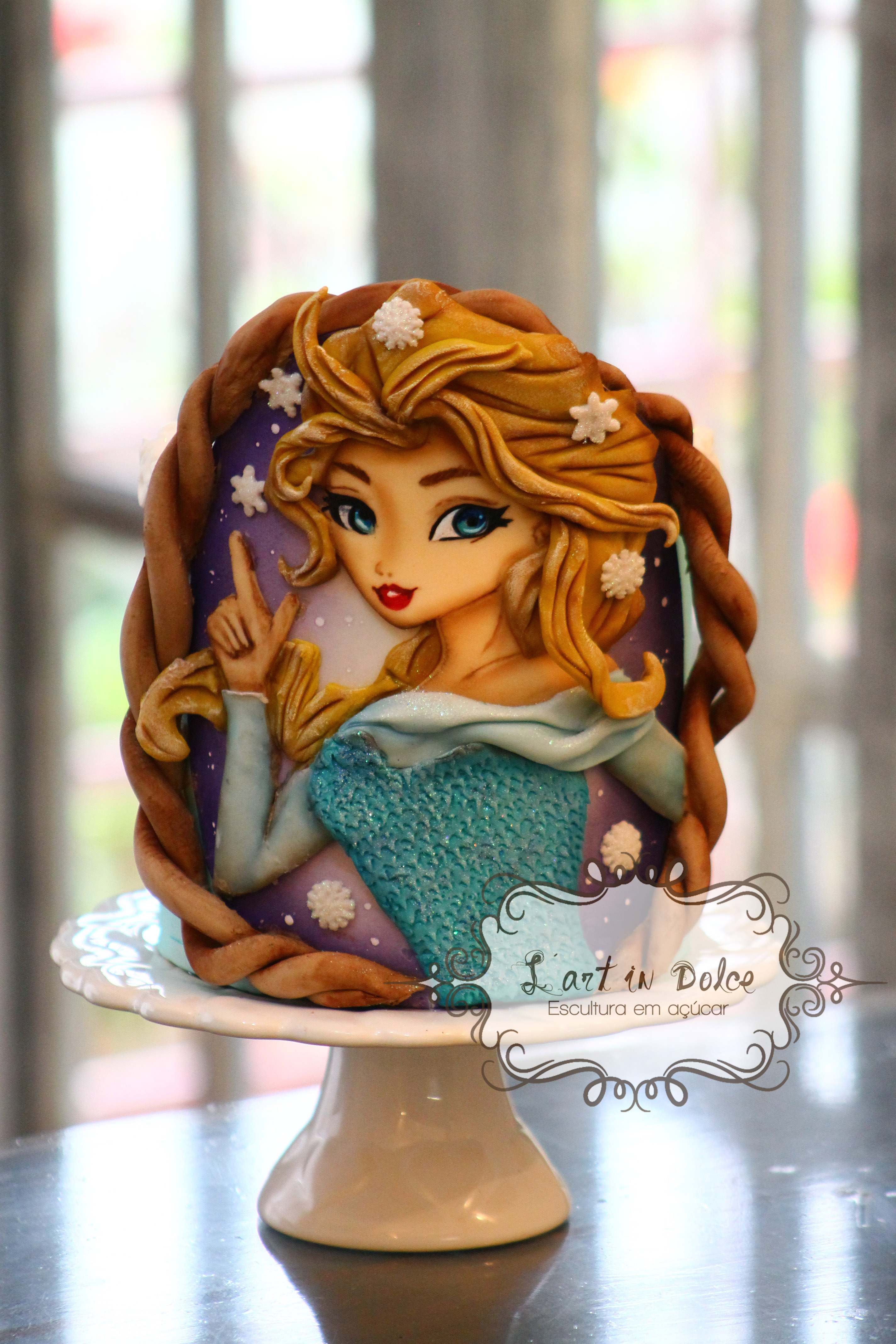 Decoração de Bolo - Elsa