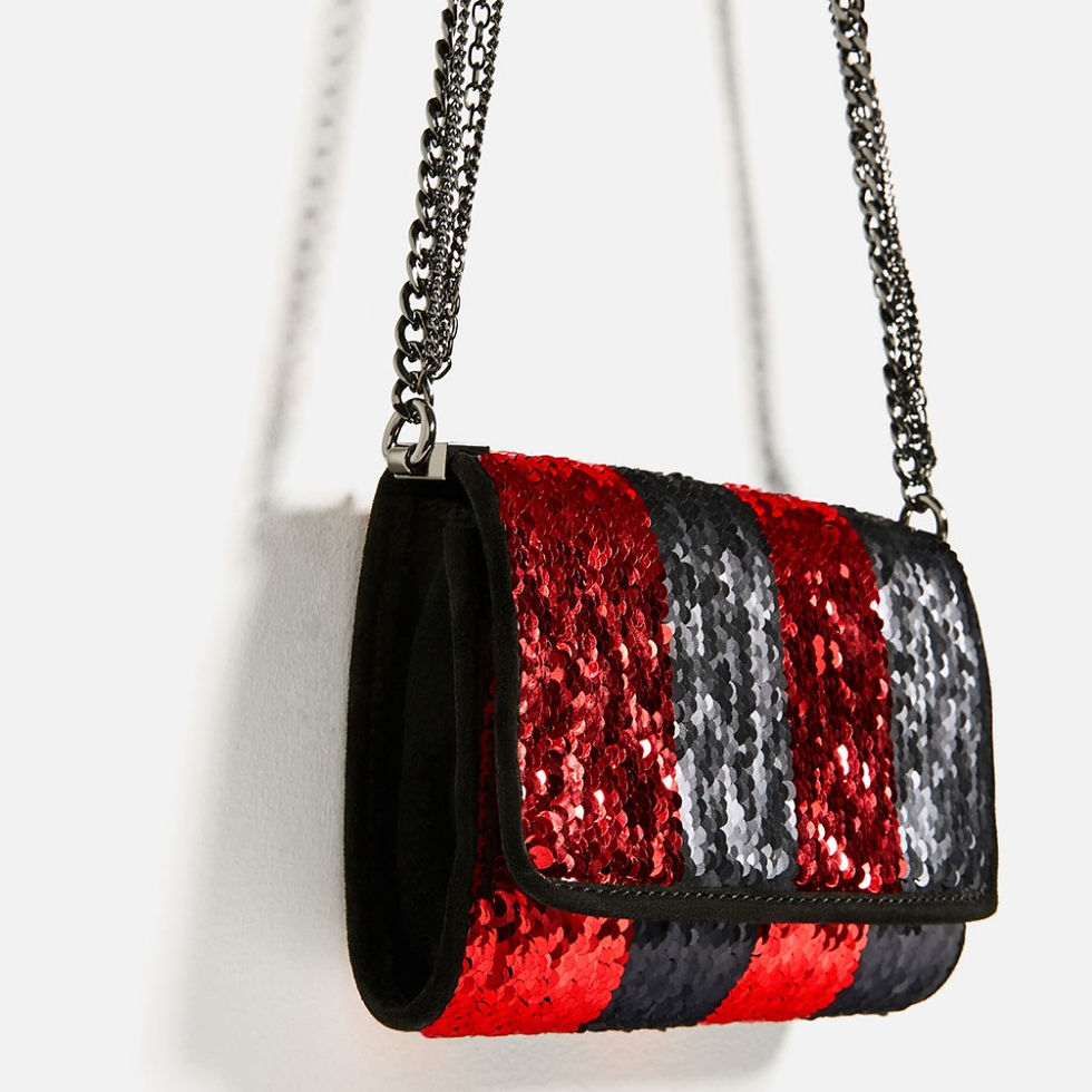 Miniatura: BOLSA ZARA LANTEJOULAS