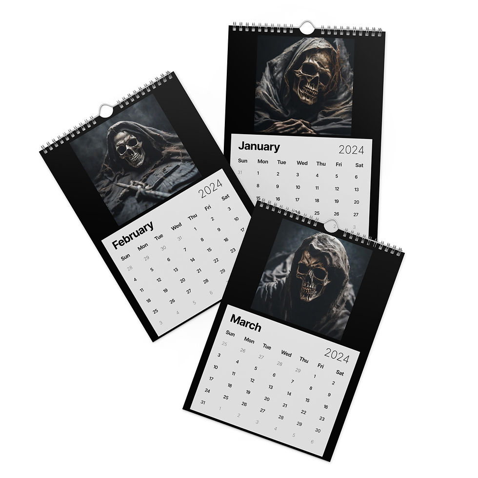 Grim Reaper Wall calendar (2024)