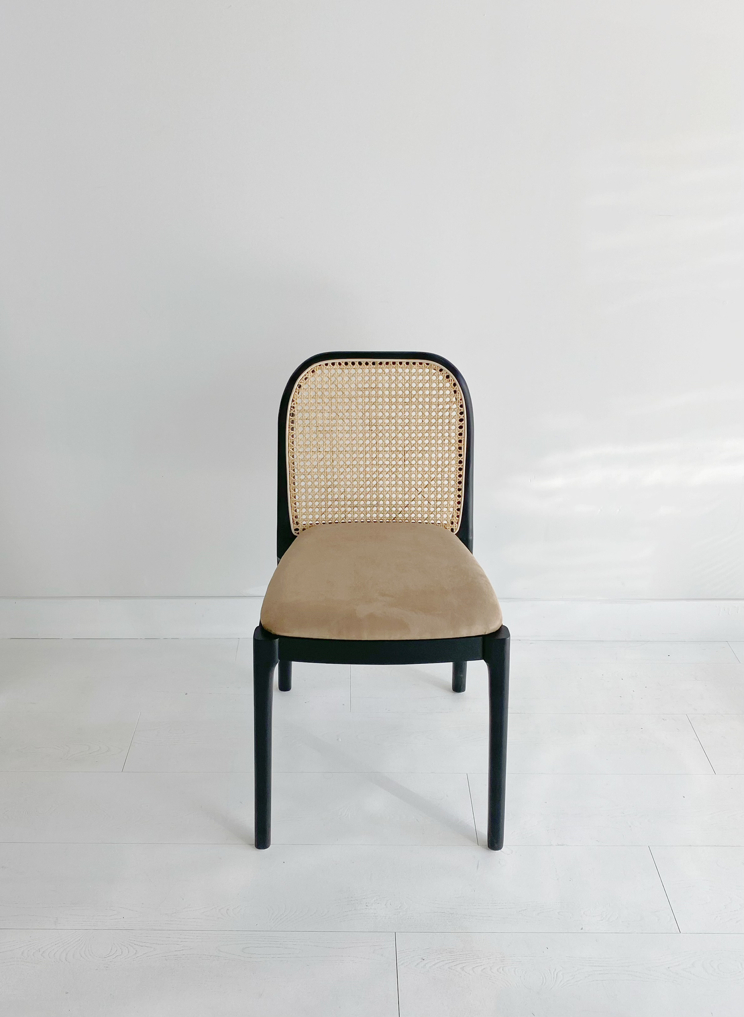 Modern Caneback Chair - black