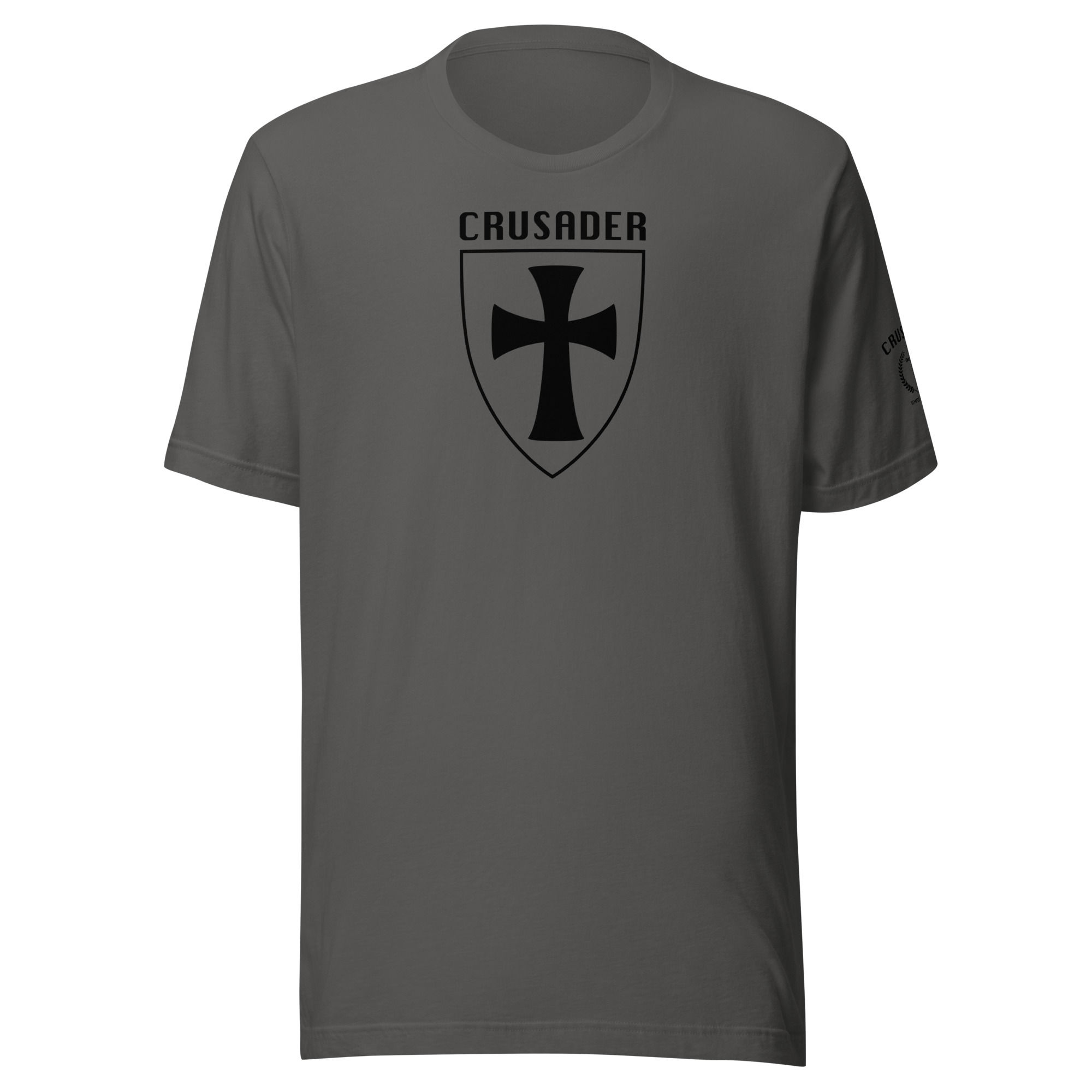 Crusader - Shield/Deus Vult t-shirt - Gray