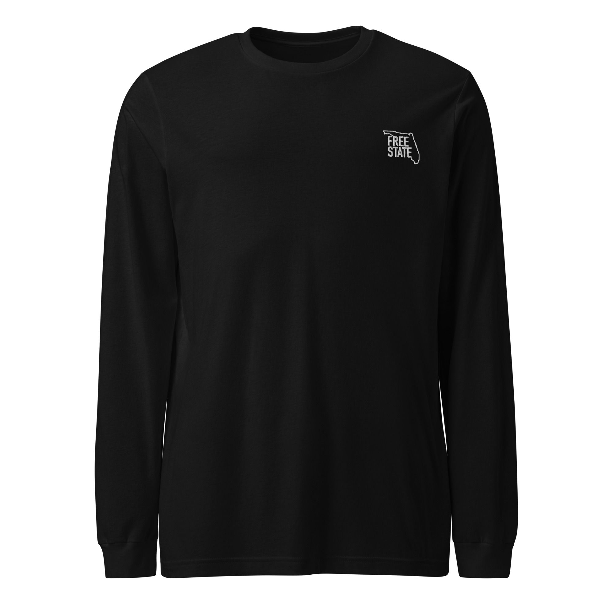 FS Long Sleeve embroidered Logo TS - Black