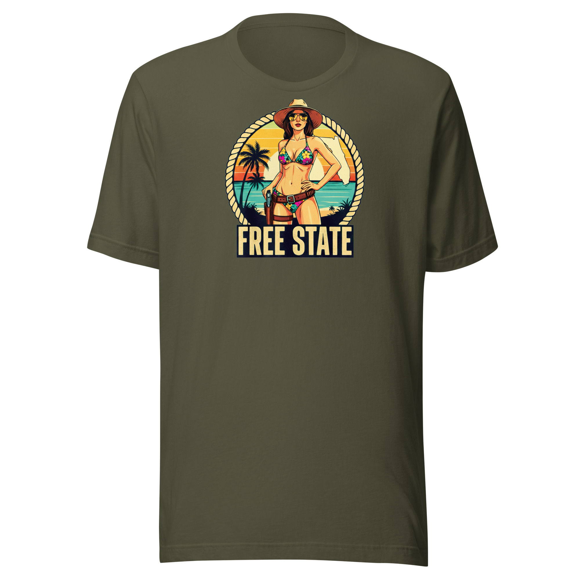 SYG Vintage Brunette TS - Military Green