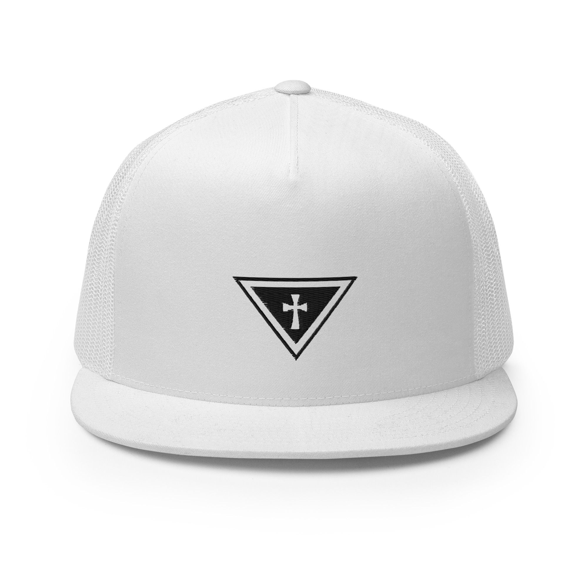 Crusader - The Cross trucker cap - White