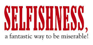 Selfish People Statement