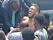 Anthony Joshua Loaded Into Ambulance Fatal Car Crash