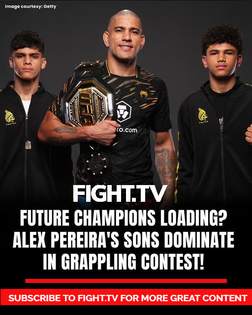 ALEX PEREIRA WITH HIS SONS AS SEEN ON FIGHT.TV