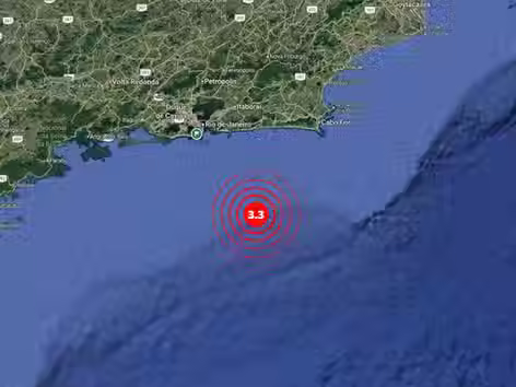 Tremor de terra de magnitude 3,3 é registrado no litoral de Maricá