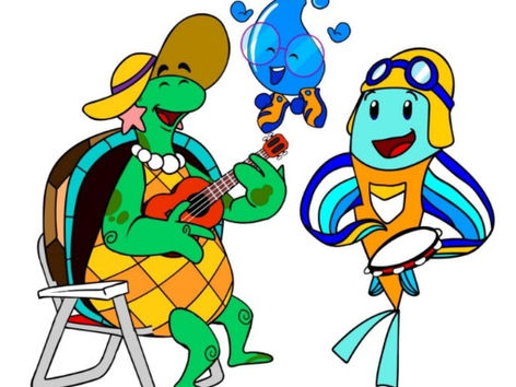 Azulino, Dona Tatá e Gotina são os novos aliados da Águas do Rio na educação infantil