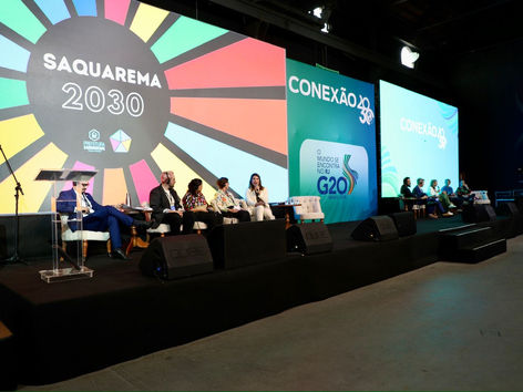 Prefeita de Saquarema discursa no G20 Social