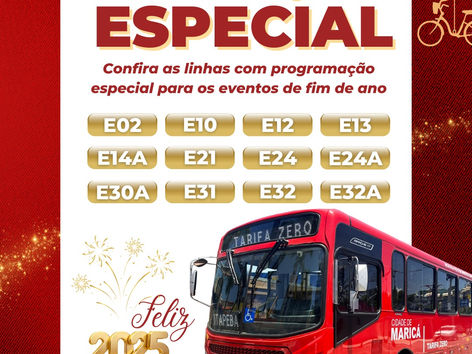 Maricá terá horários extras e reforço nas linhas dos ônibus para o réveillon