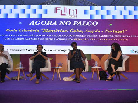 Valter Hugo Mãe, Teresa Cárdenas e José Eduardo Agualusa debatem identidade cultural, racismo e literatura em Maricá
