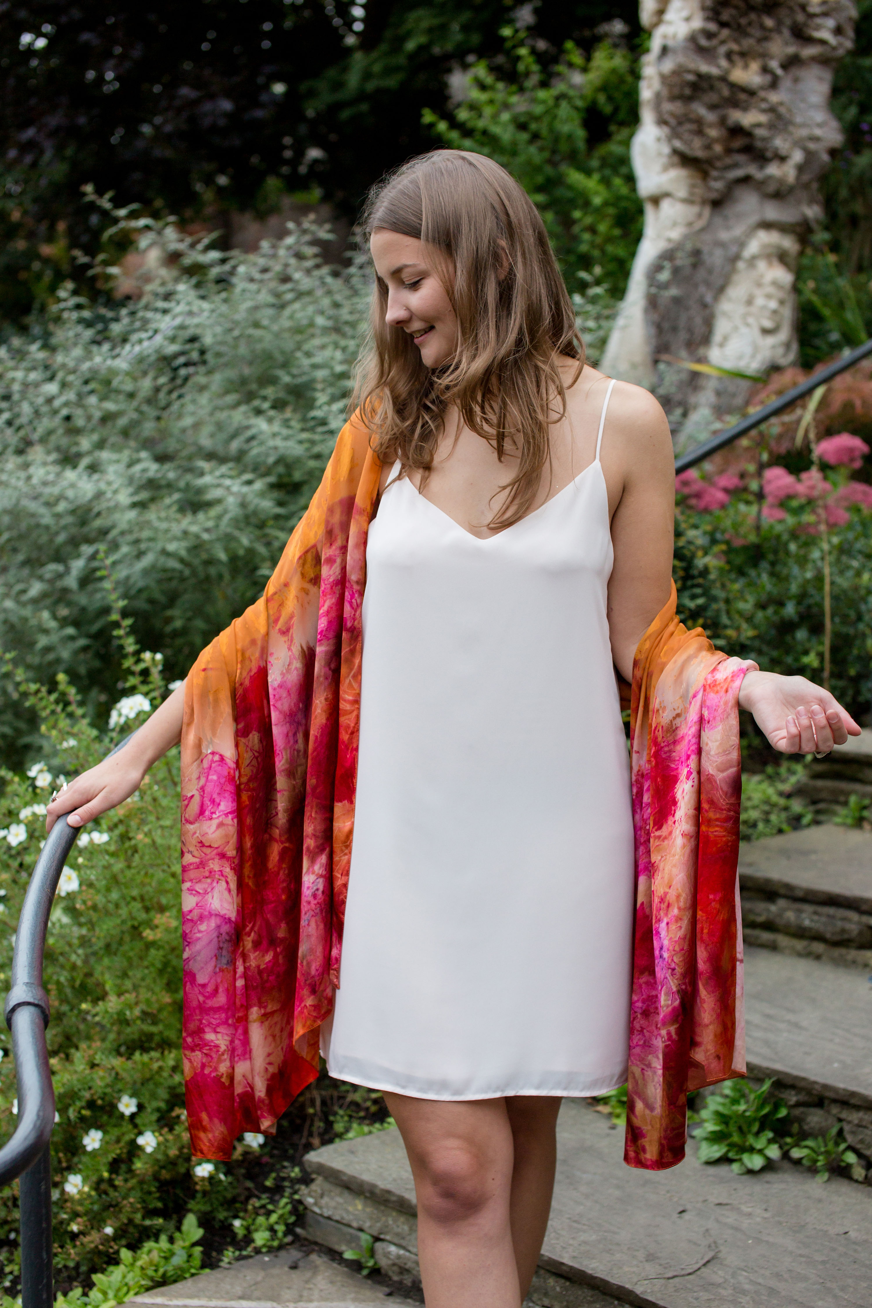 Hand Printed Silk Scarf