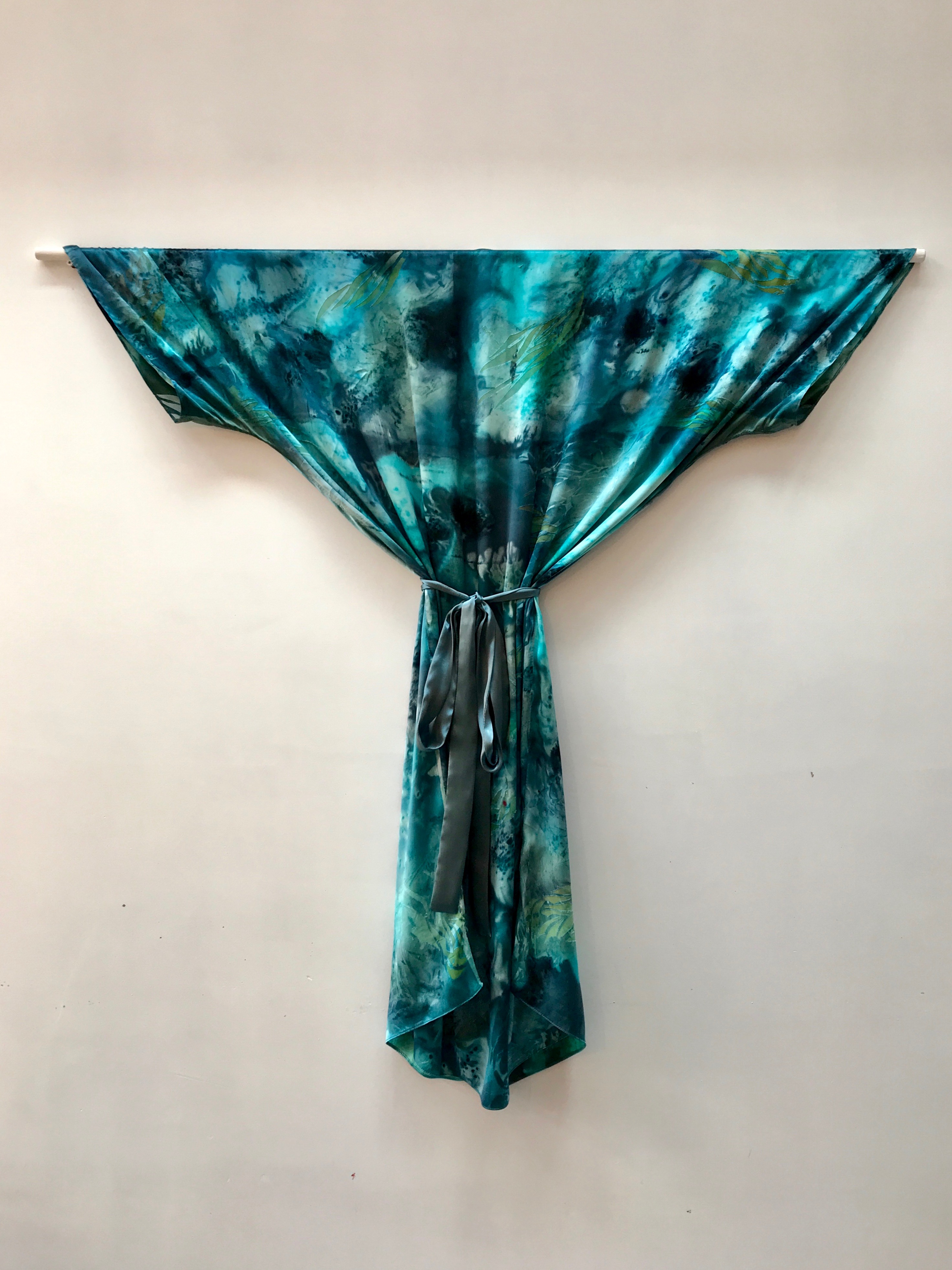Hand Printed Silk Robe