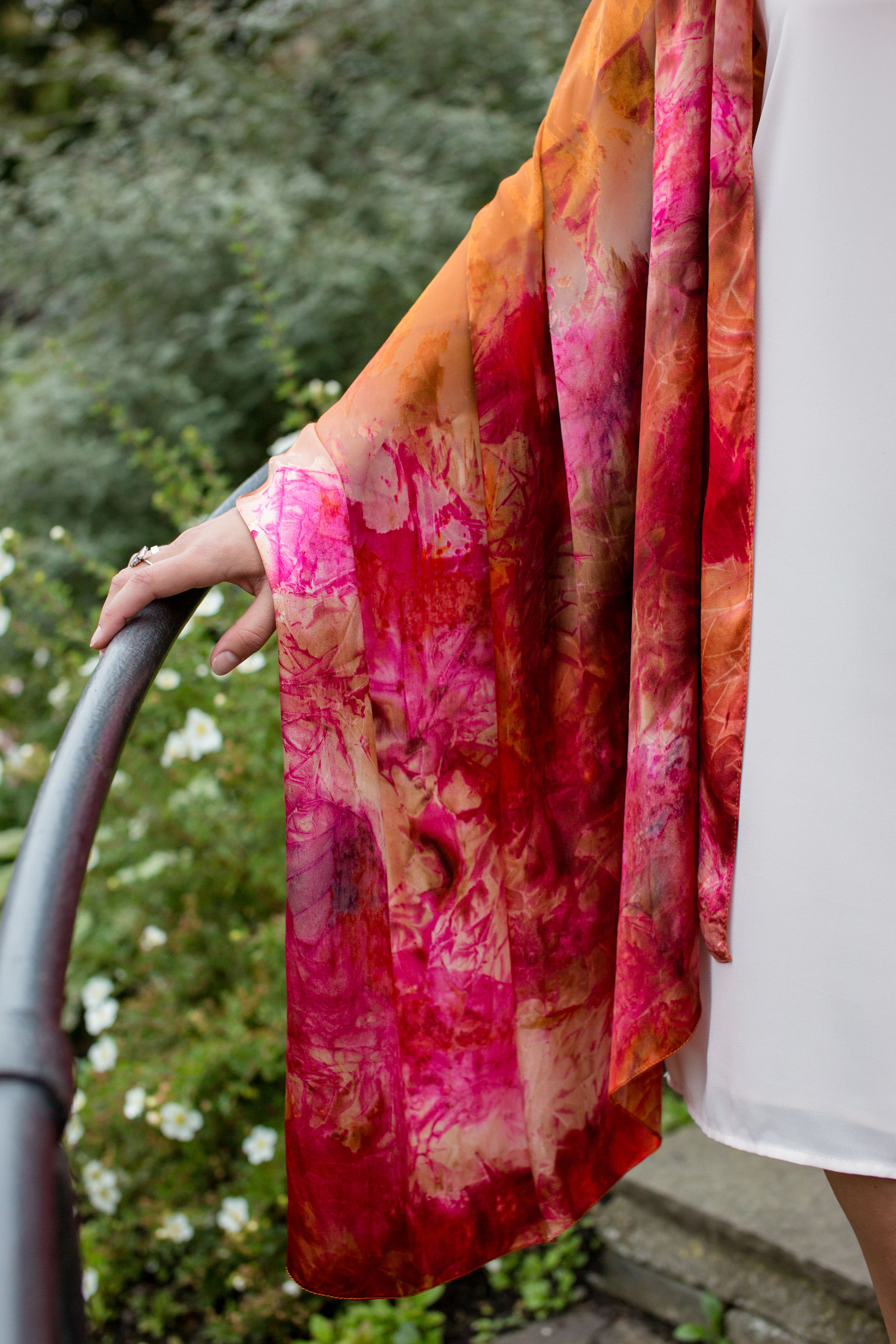 Hand Printed Silk Scarf