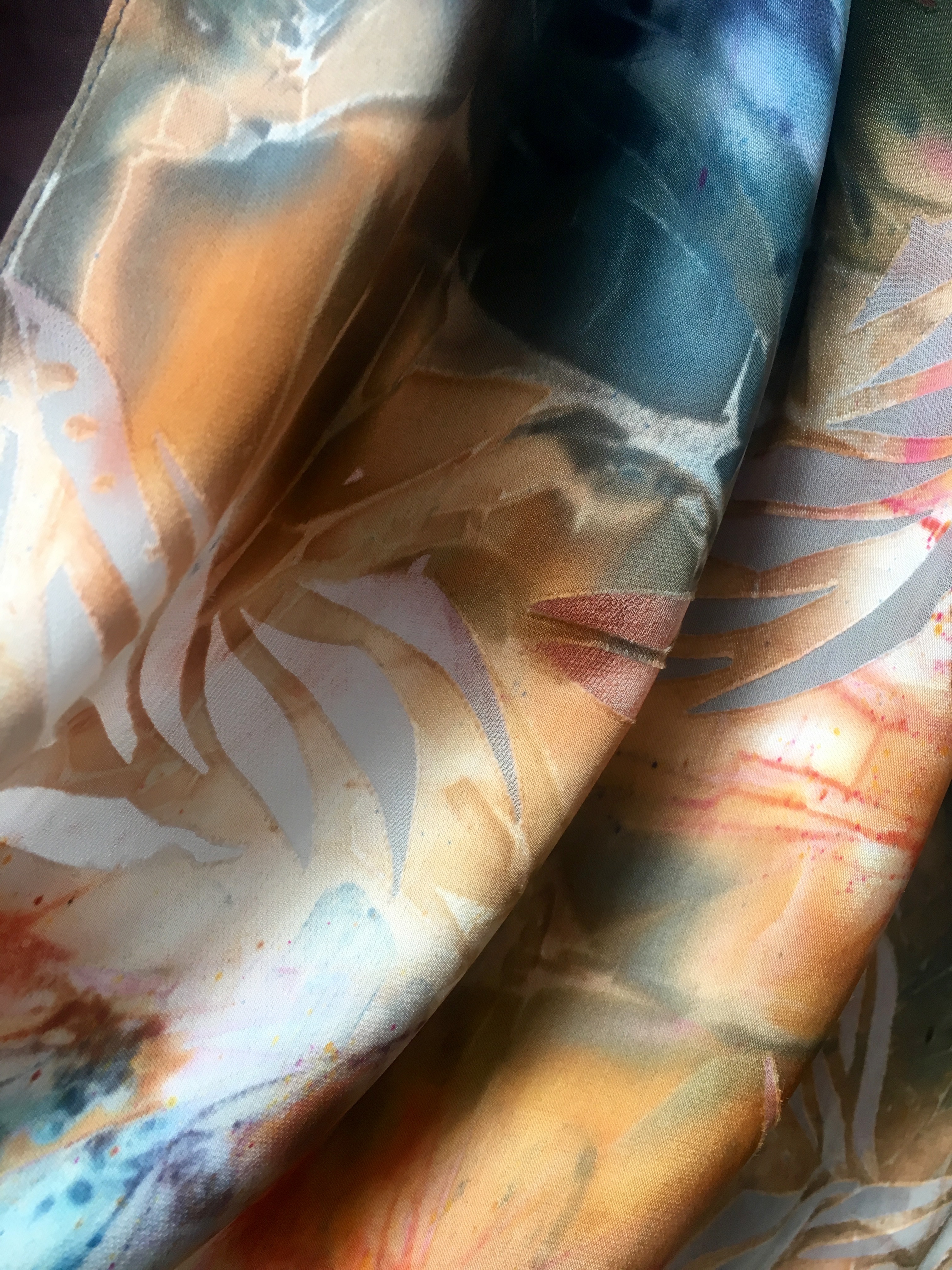 Hand Printed Luxury Silk