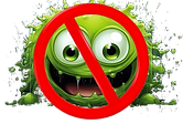 KleenNBrite mascot Gumpy the green guy
