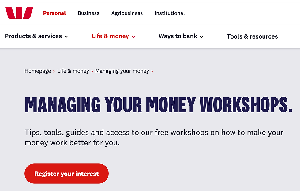 Managing your money