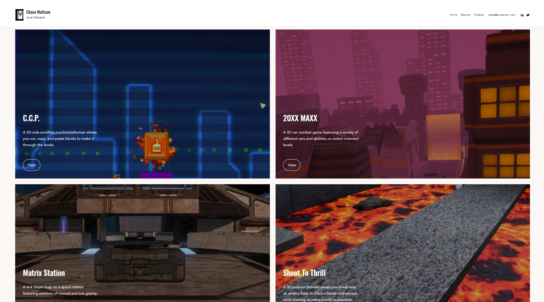 Design Resume | Chase Mattson