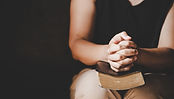 A lady in prayer