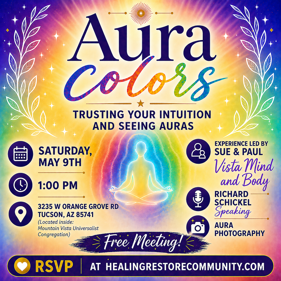 May 9th, 2026- Aura Colors: Trusting Your Intuition and Seeing Aura Colors