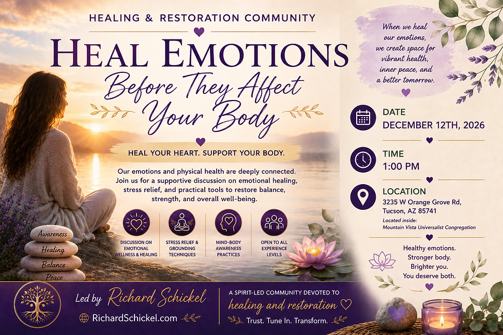 Heal Emotions Before They Affect Your Body- 12/12/26
