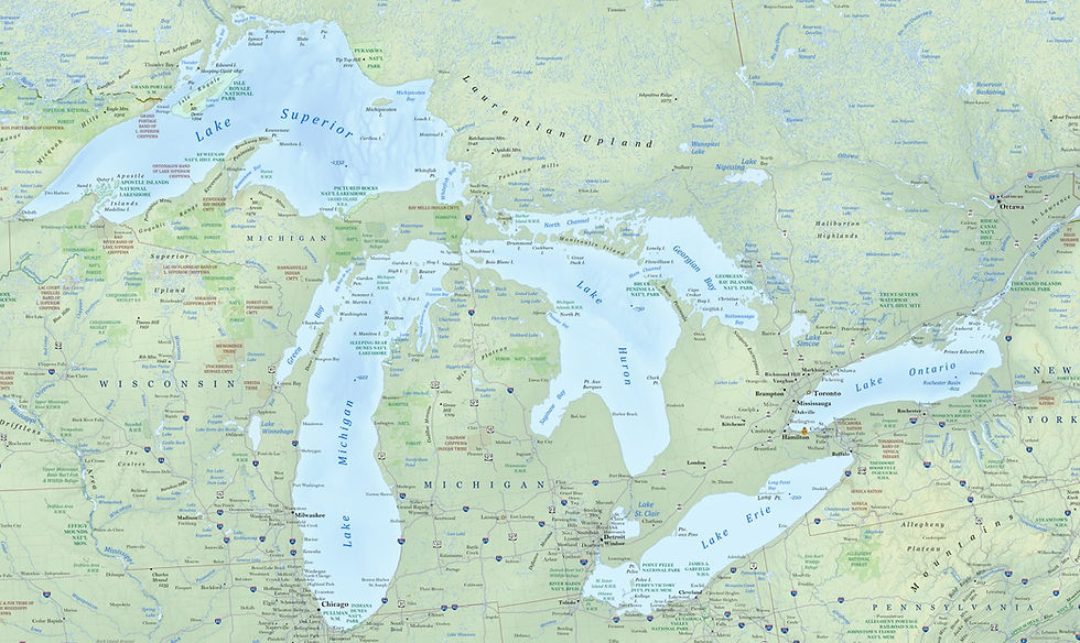 Thumbnail: United States: Terrain & Seafloor 36 x 48