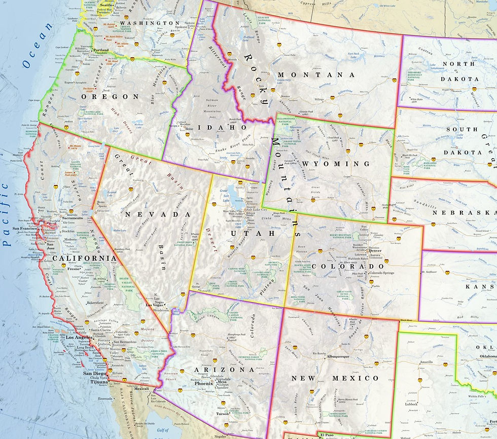 Thumbnail: Political Map of the United States: Arlington Edition 24x36