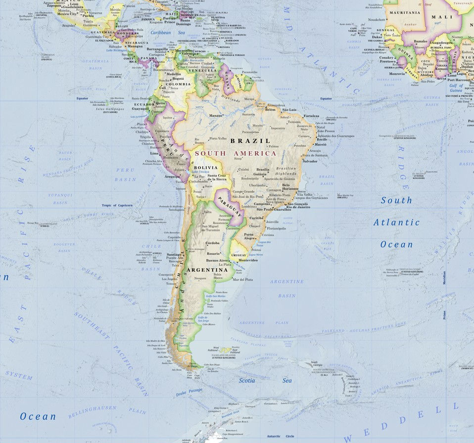 Thumbnail: Political Map of the World: Anacostia Edition 24x36