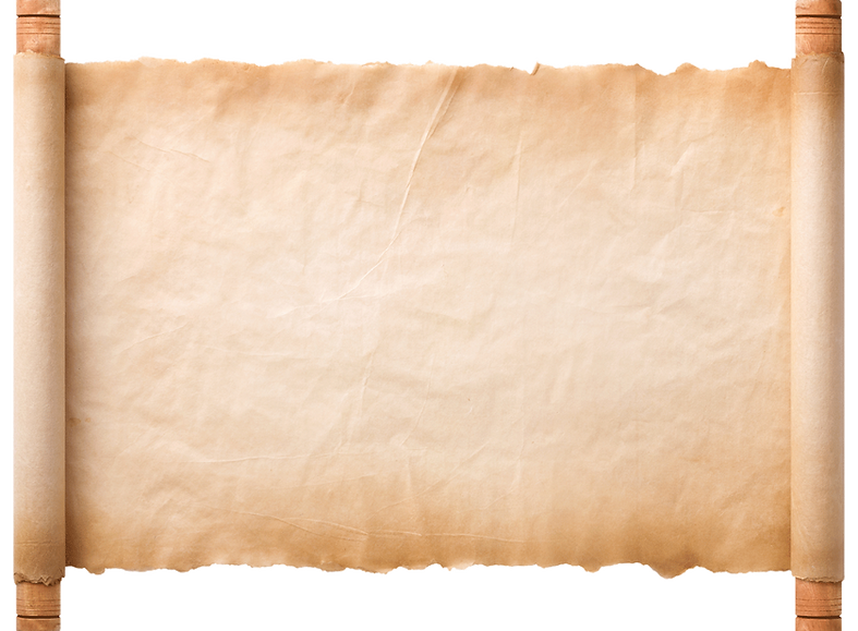 Rolled Papyrus Paper
