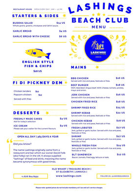 Lashings Beach Club Treetop Bar Grill & Pizzeria - Image 1