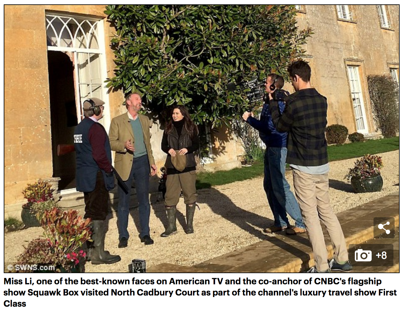 CNBC filming