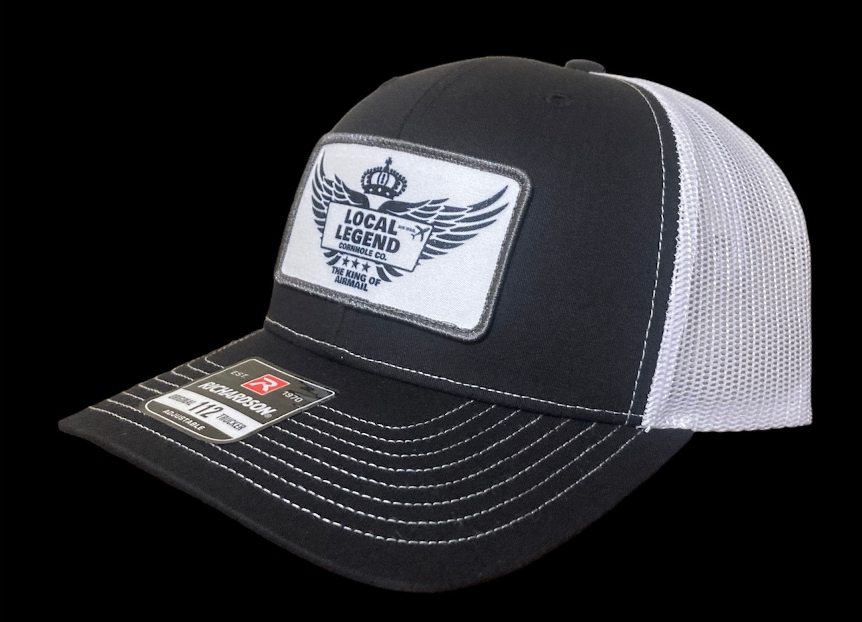 Black & White Airmail Snapback