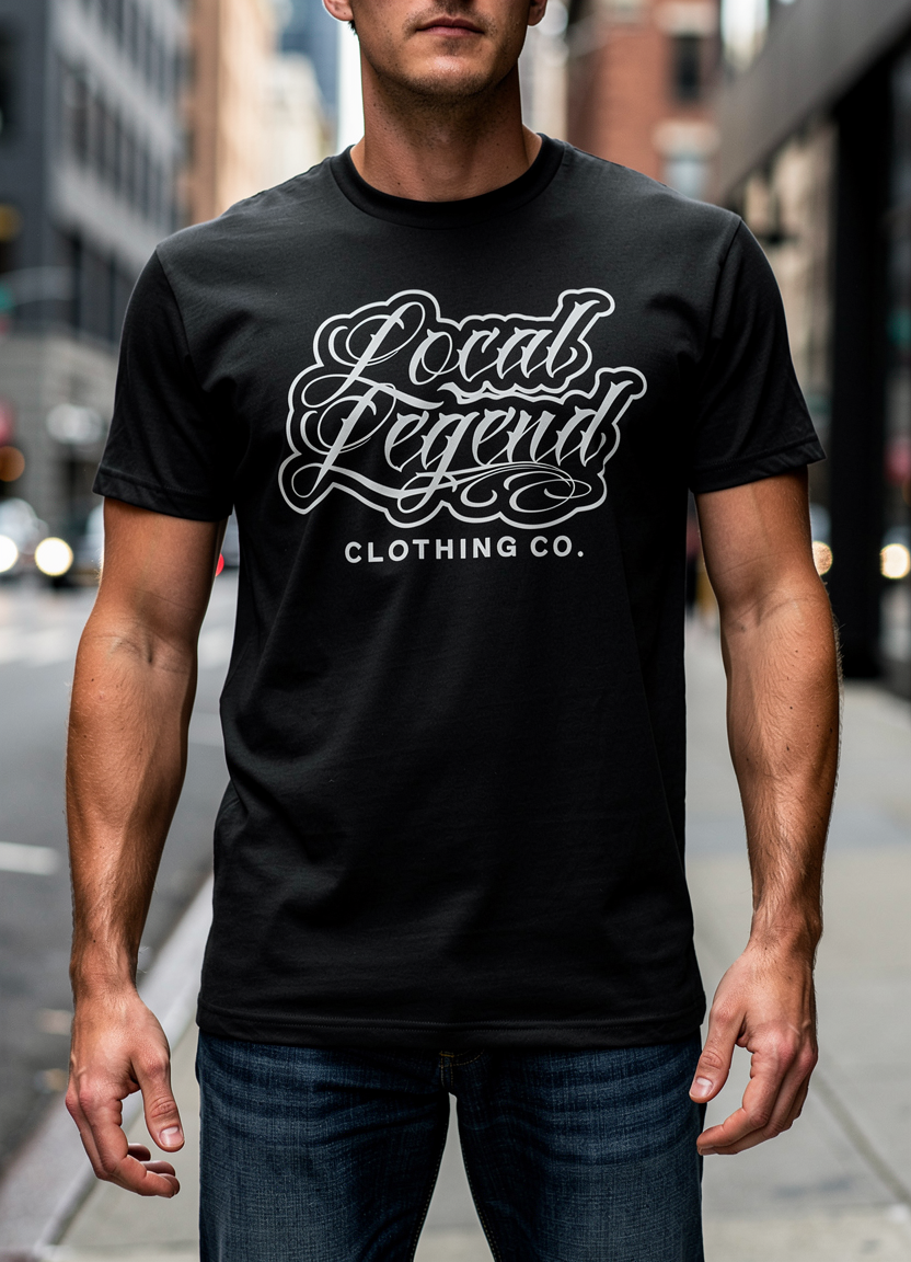 Black SCRIPT TShirt
