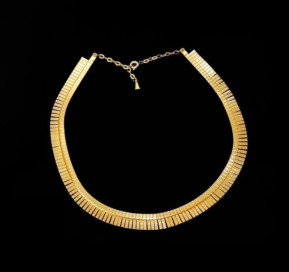Thumbnail: CLEOPATRA ADJUSTABLE GOLD NECKLACE