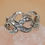 Thumbnail: VINTAGE WHITE GOLD TONE CRYSTAL INFINITY RING