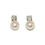 Thumbnail: CUBIC ZIRCONIA AND PEARL PIERCE EARRINGS