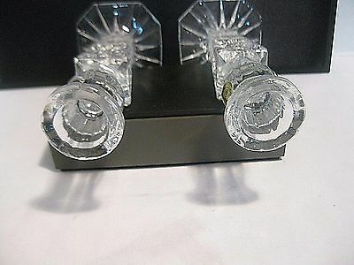 Thumbnail: 4 VINTAGE LUCYANA HAND CUT LEAD CRYSTAL CANDLESTICK HOLDER FROM HARRODS LONDON