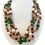 Thumbnail: KENNETH JAY LANE MULTI STRANDS COLOURED GRIPOIX AND PEARLS NECKLACE