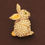 Thumbnail: VINTAGE CRYSTAL BUNNY RABBIT BROOCH