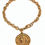 Thumbnail: VINTAGE GIVENCHY 40 YEARS ANNIVERSARY GOLD CHARM BRACELET