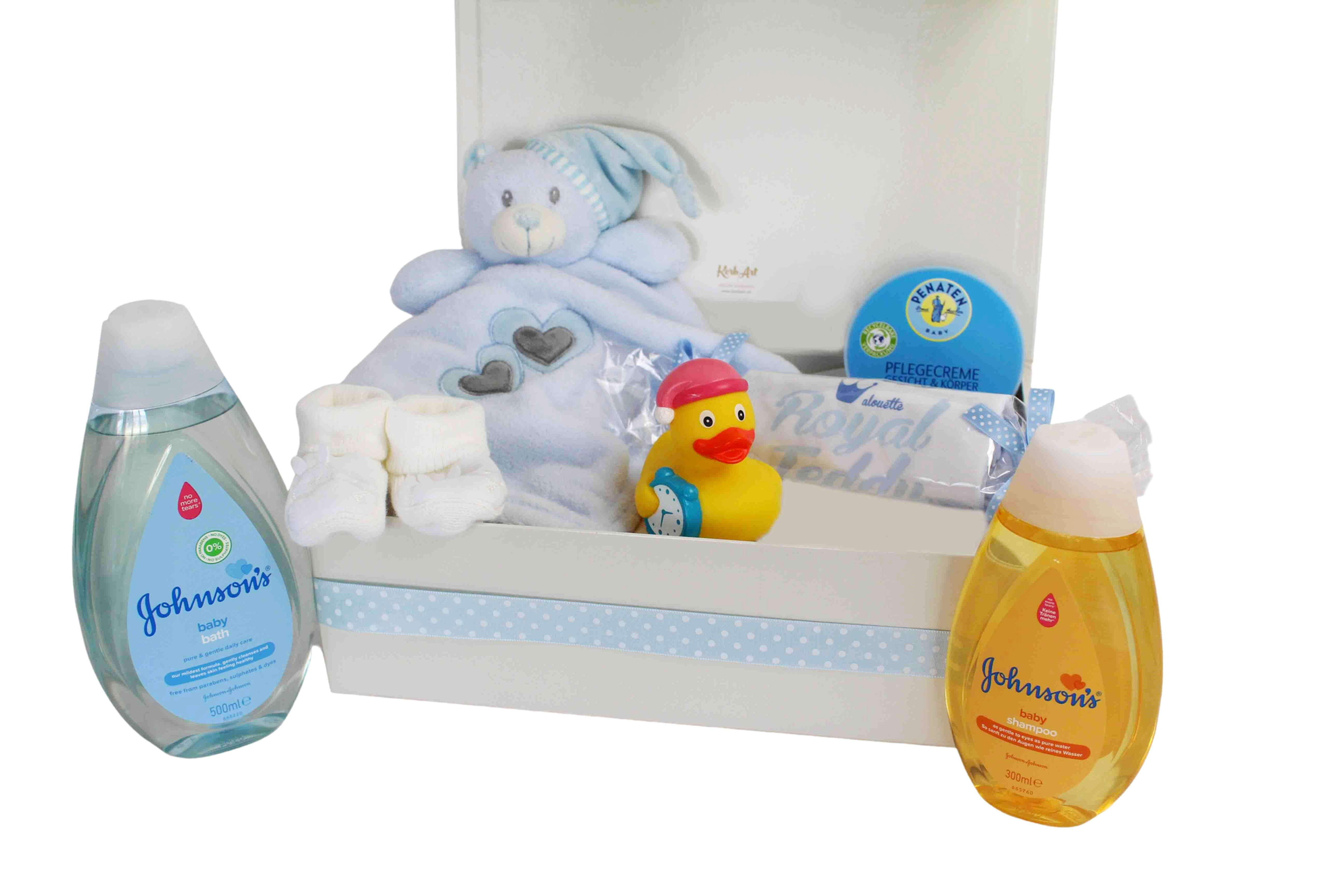 Babygeschenk, Geschenkbox, Geburtskorb, Geschenkkorb, Geschenk zur Geburt, Geschenkkörbe, KorbArt