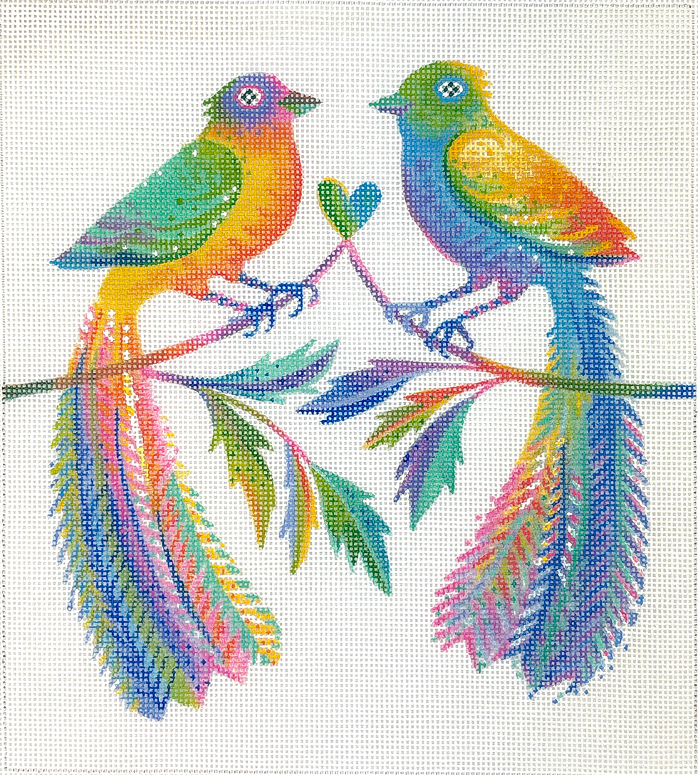 Asta Barrington - colorful love birds