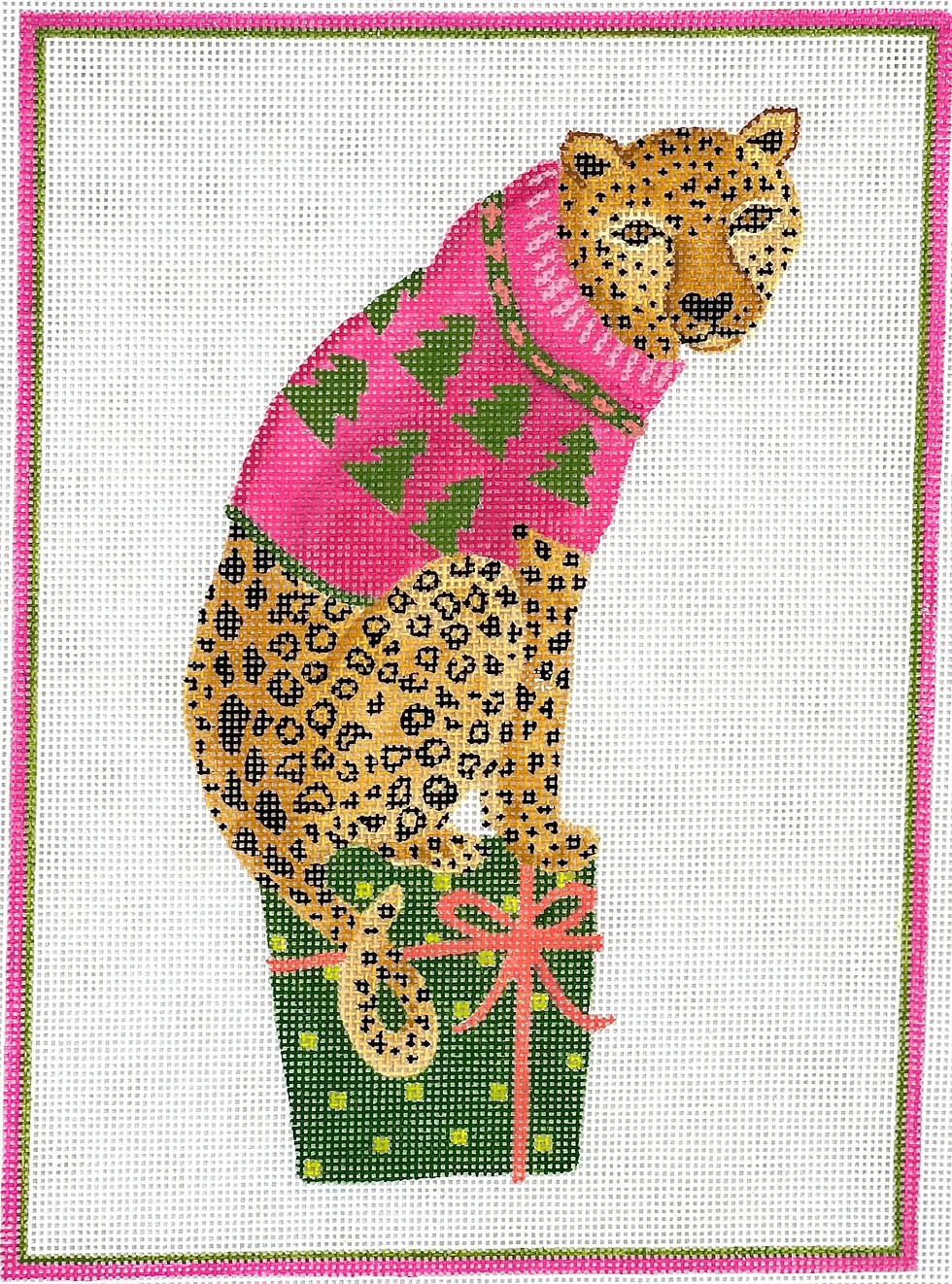 Party animal - cheetah w/ pink sweater