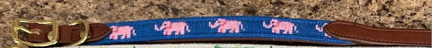 Pink elephant cat collar