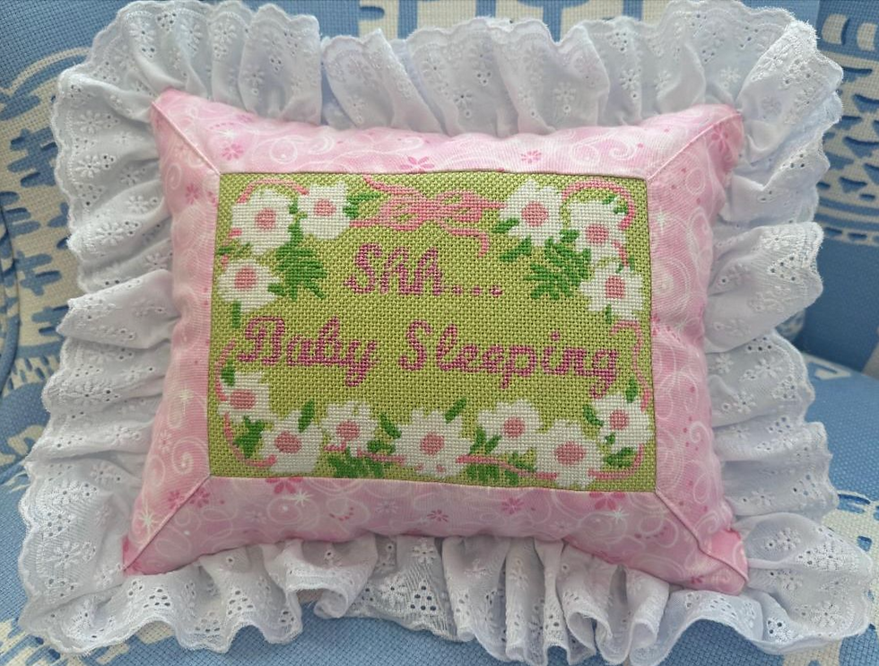 Shh...Baby Sleeping w/ daisies