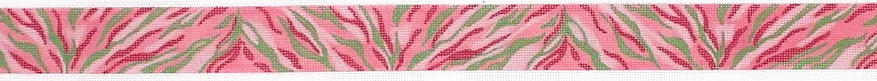 Belt - zebra - pinks & greens